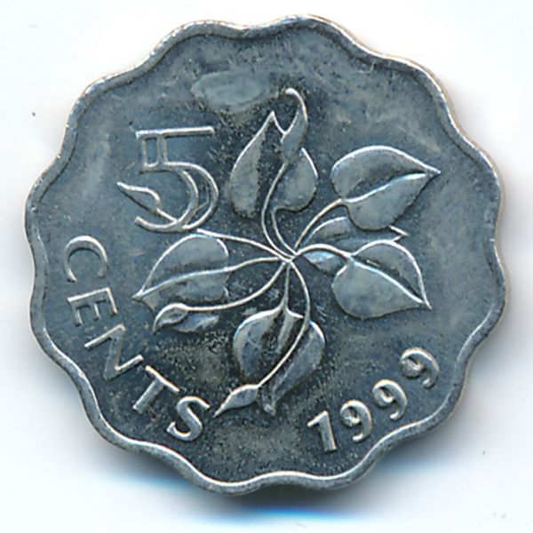 Свазиленд, 5 центов (1999 г.)