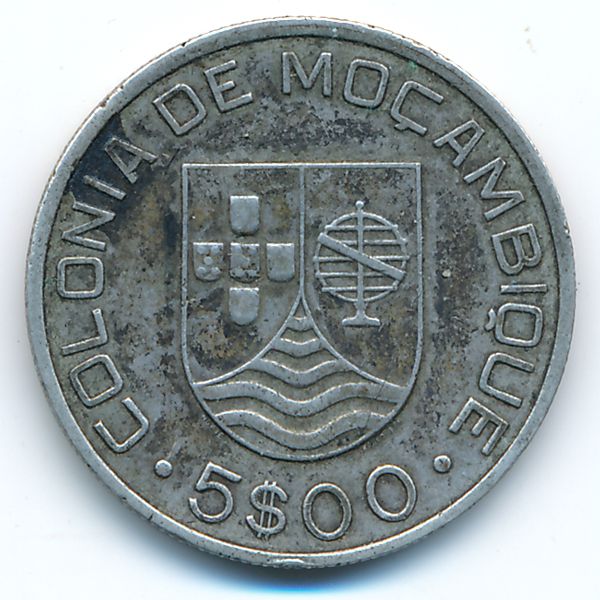 Мозамбик, 5 эскудо (1935 г.)