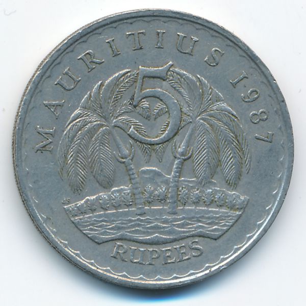Маврикий, 5 рупий (1987 г.)