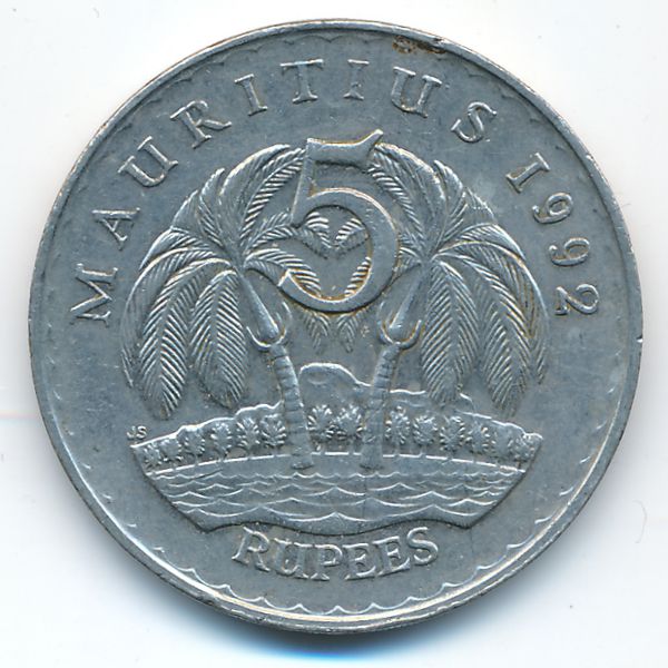 Маврикий, 5 рупий (1992 г.)
