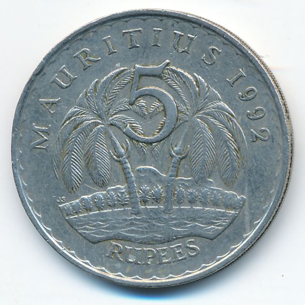 Маврикий, 5 рупий (1992 г.)