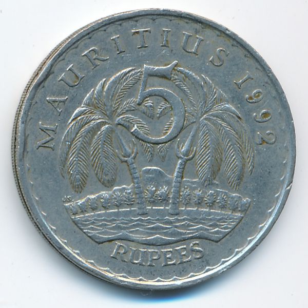 Маврикий, 5 рупий (1992 г.)