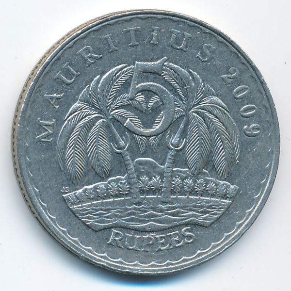 Маврикий, 5 рупий (2009 г.)