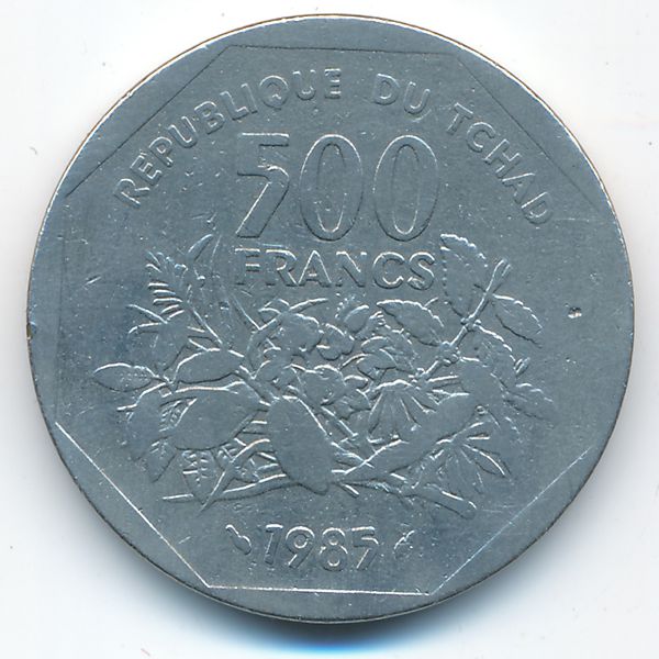 Чад, 500 франков (1985 г.)
