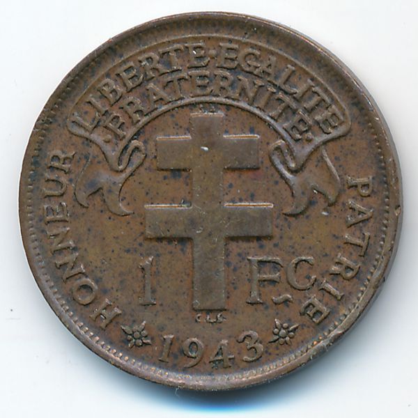 Камерун, 1 франк (1943 г.)
