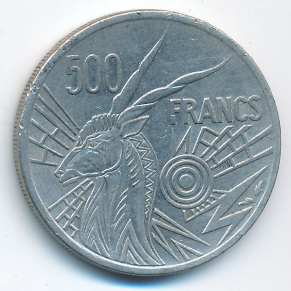 Центральная Африка, 500 франков (1977 г.)