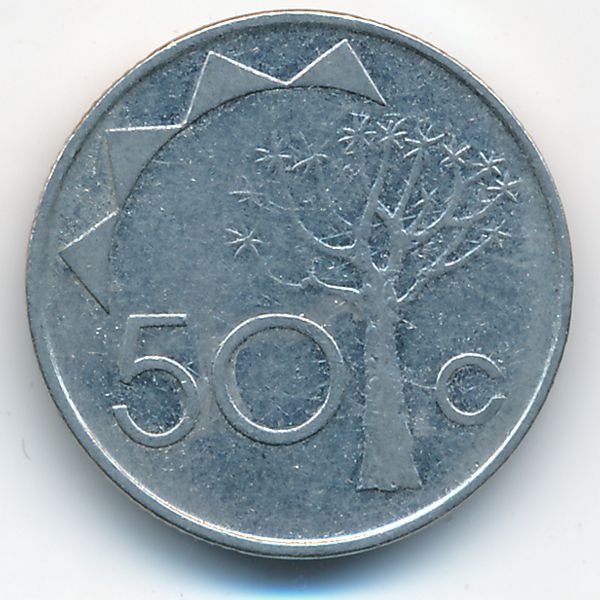 Намибия, 50 центов (1993 г.)