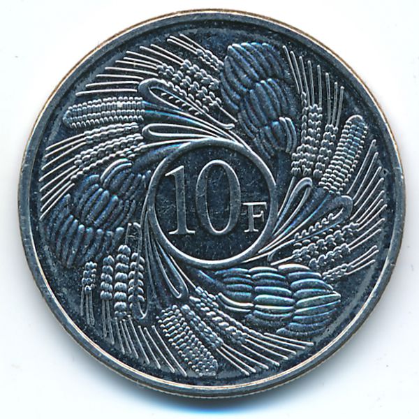 Бурунди, 10 франков (2011 г.)
