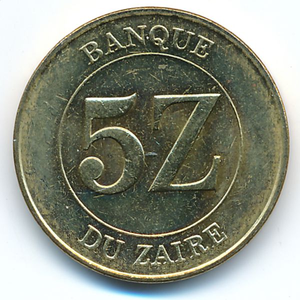 Заир, 5 заир (1987 г.)