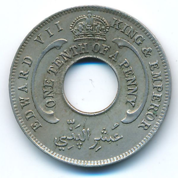 Британская Западная Африка, 1/10 пенни (1908 г.)