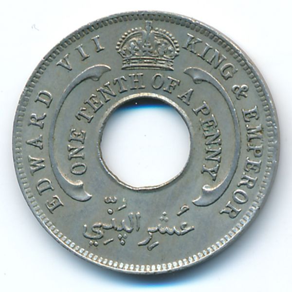 Британская Западная Африка, 1/10 пенни (1908 г.)