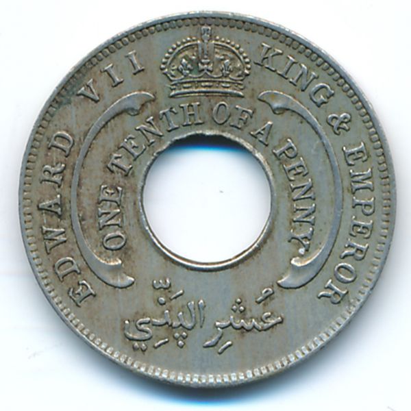 Британская Западная Африка, 1/10 пенни (1908 г.)