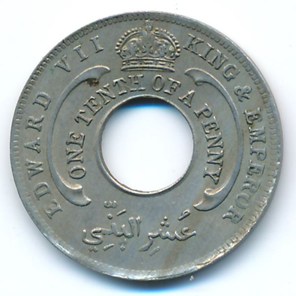 Британская Западная Африка, 1/10 пенни (1908 г.)