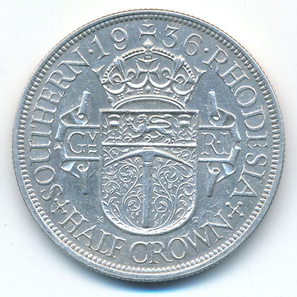 Южная Родезия, 1/2 кроны (1936 г.)