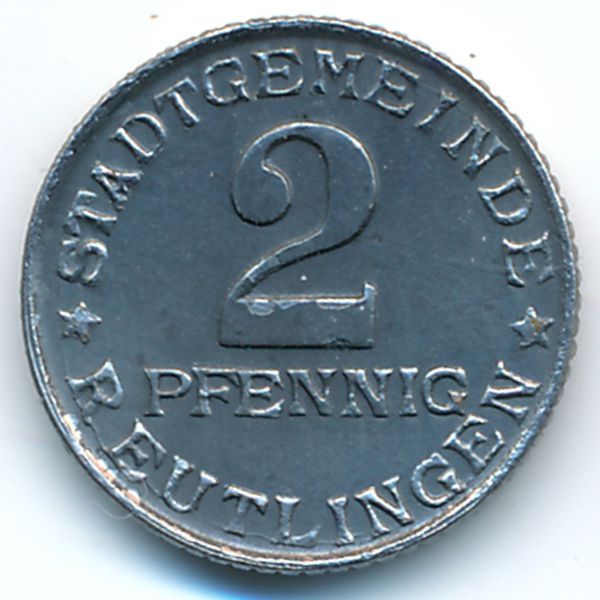 Ройтлинген., 2 пфеннига (1920 г.)