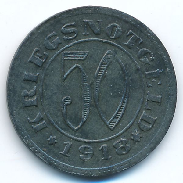 Ройтлинген., 50 пфеннигов (1918 г.)