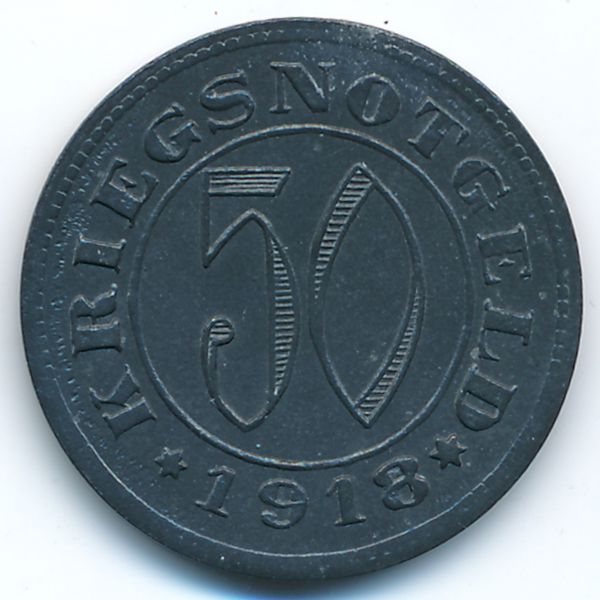 Ройтлинген., 50 пфеннигов (1918 г.)