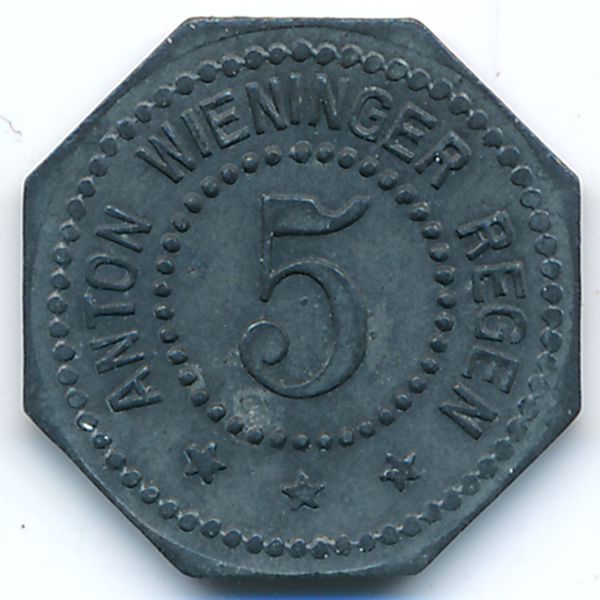 Реген., 5 пфеннигов