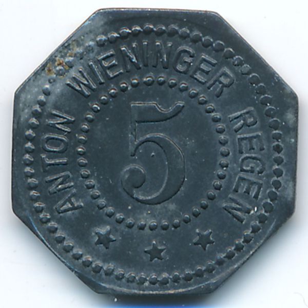 Реген., 5 пфеннигов