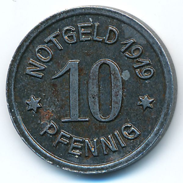 Ратибор., 10 пфеннигов (1919 г.)