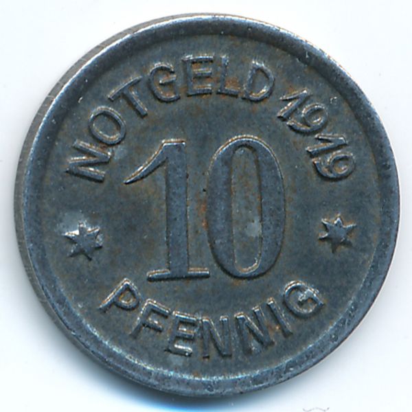 Ратибор., 10 пфеннигов (1919 г.)