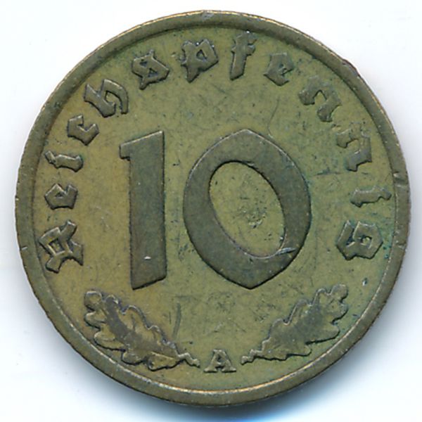 Третий Рейх, 10 рейхспфеннигов (1936 г.)