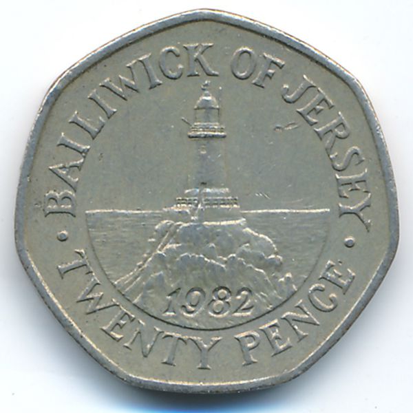 Джерси, 20 пенсов (1982 г.)
