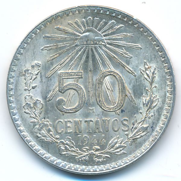 Мексика, 50 сентаво (1944 г.)