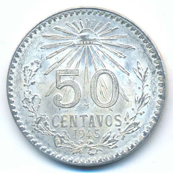 Мексика, 50 сентаво (1945 г.)