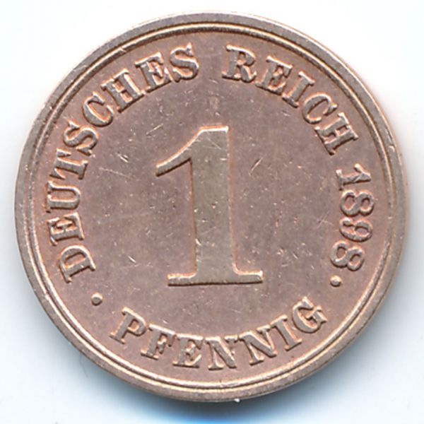 Германия, 1 пфенниг (1898 г.)