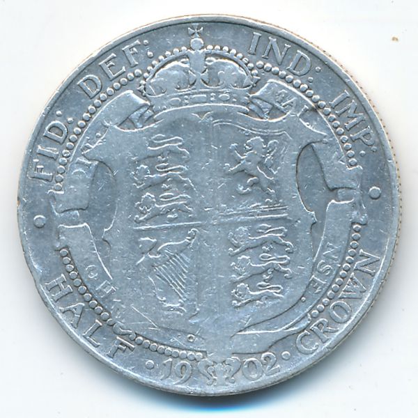 Великобритания, 1/2 кроны (1902 г.)