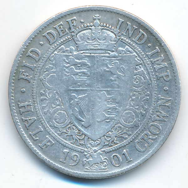 Великобритания, 1/2 кроны (1901 г.)
