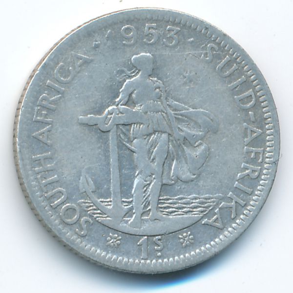 ЮАР, 1 шиллинг (1953 г.)