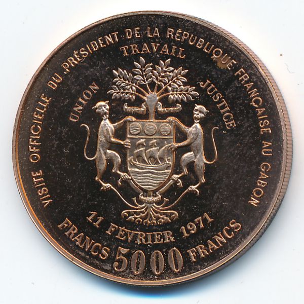 Габон, 5000 франков (1971 г.)