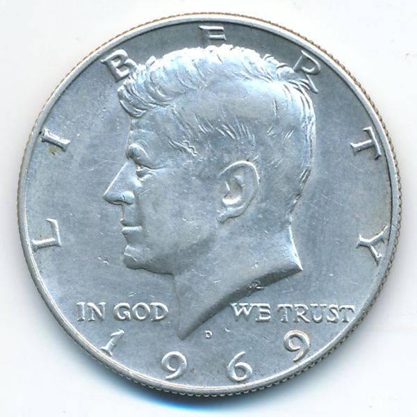 США, 1/2 доллара (1969 г.)