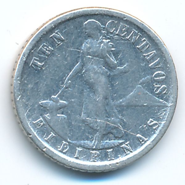 Филиппины, 10 сентаво (1917 г.)