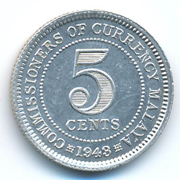 Малайя, 5 центов (1943 г.)
