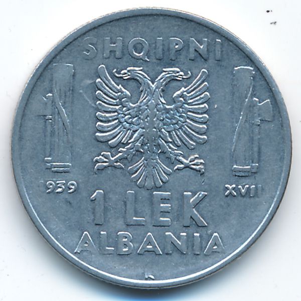Албания, 1 лек (1939 г.)
