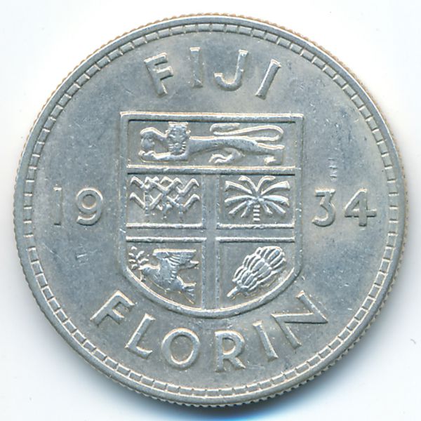 Фиджи, 1 флорин (1934 г.)