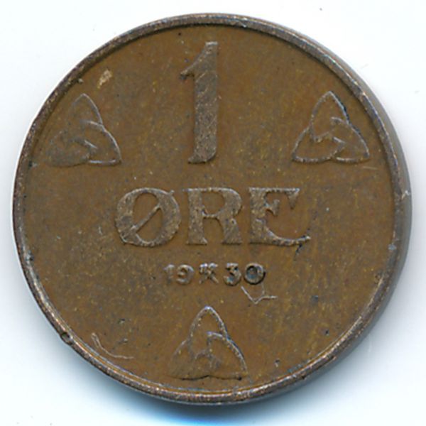 Норвегия, 1 эре (1930 г.)