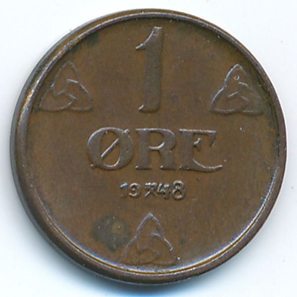 Норвегия, 1 эре (1948 г.)