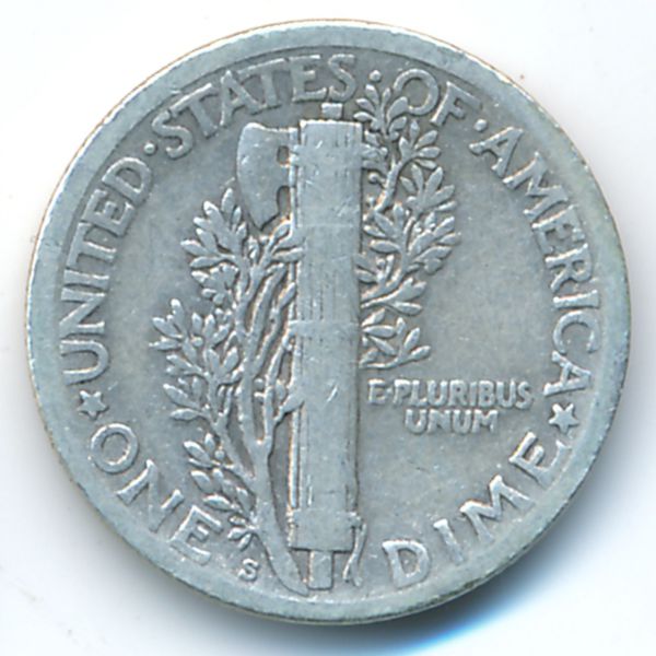 США, 1 дайм (1917 г.)