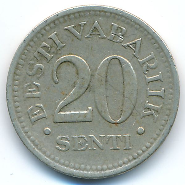 Эстония, 20 сентов (1935 г.)