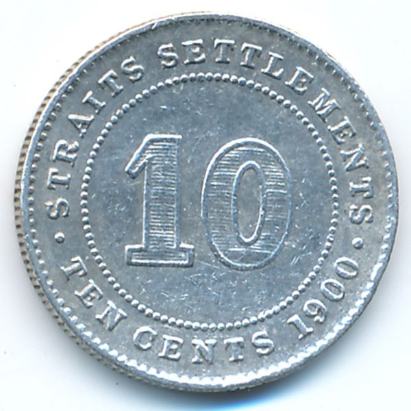 Стрейтс-Сетлментс, 10 центов (1900 г.)