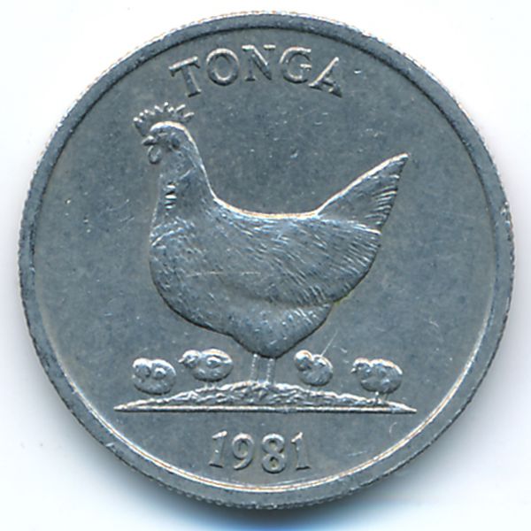 Тонга, 5 сенити (1981 г.)