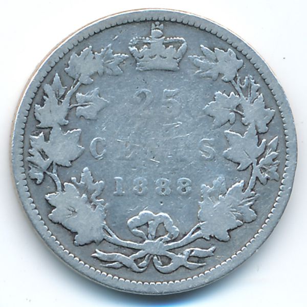 Канада, 25 центов (1888 г.)