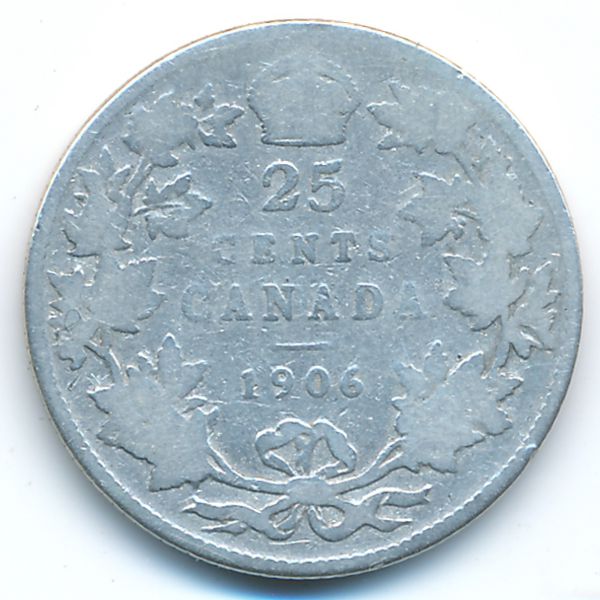 Канада, 25 центов (1906 г.)
