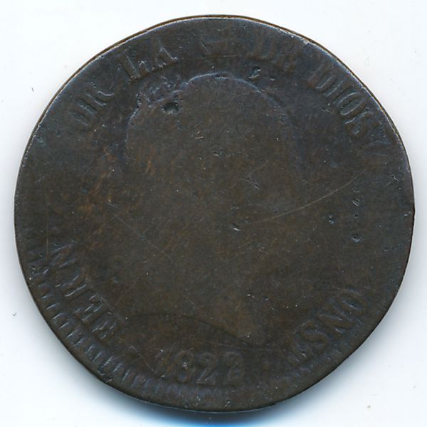 Испания, 8 мараведи (1822 г.)