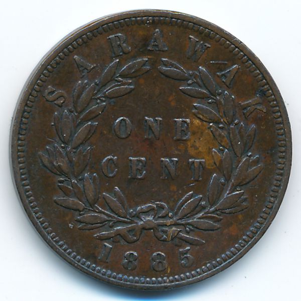 Саравак, 1 цент (1885 г.)