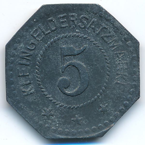 Зегеберг., 5 пфеннигов